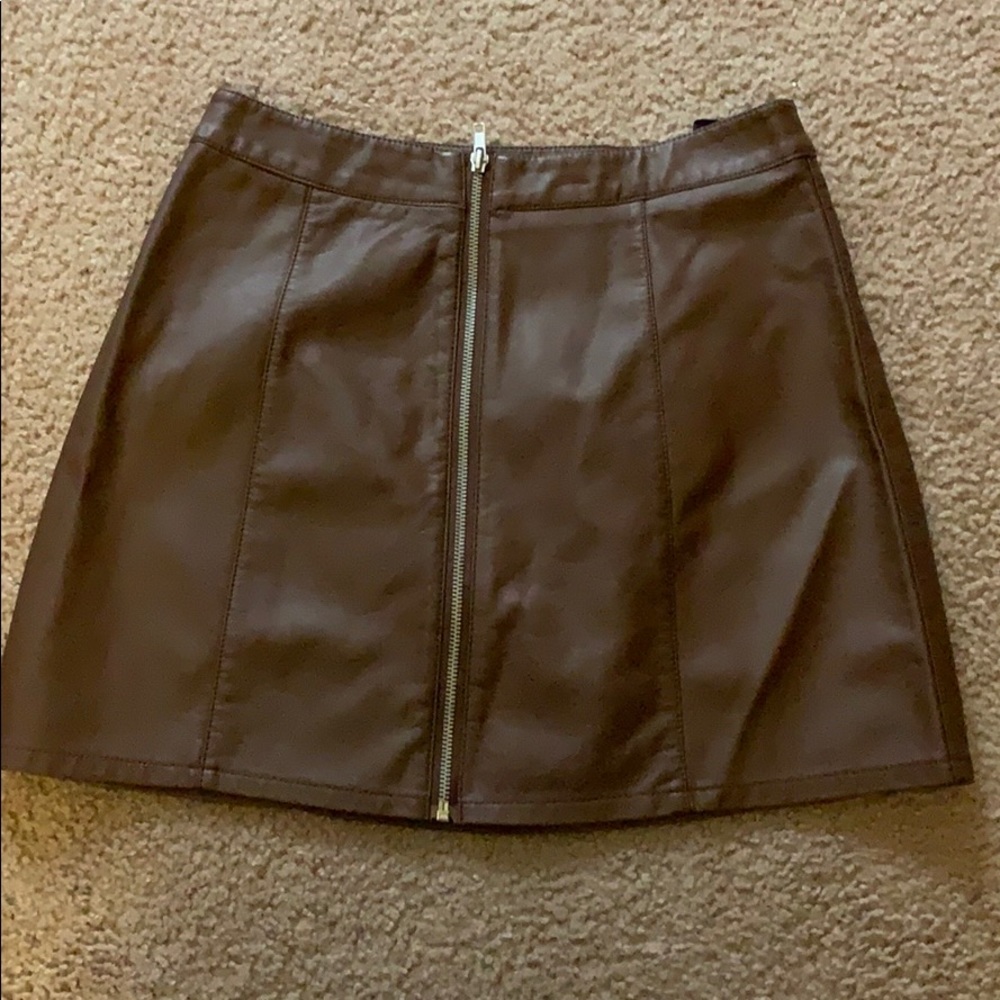 FOREVER 21 Brown leather mini skirt